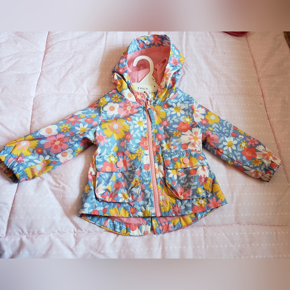 Girl's Floral Windbreaker jacket
